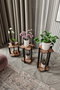 Hanah Home Flower Desk Square - Walnut